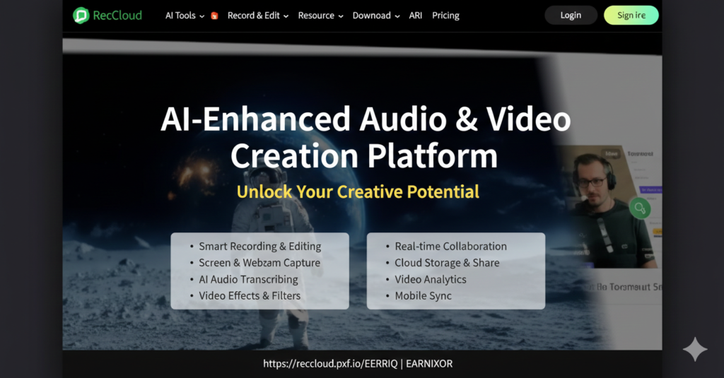 RecCloud AI Video Editor